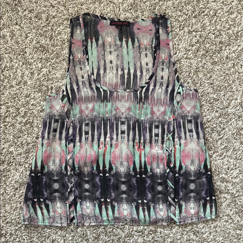 Abstract Print Tank Top